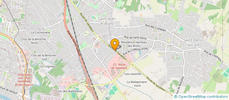 localisation de l'entreprise HL45  SAINT-JEAN-LE-BLANC