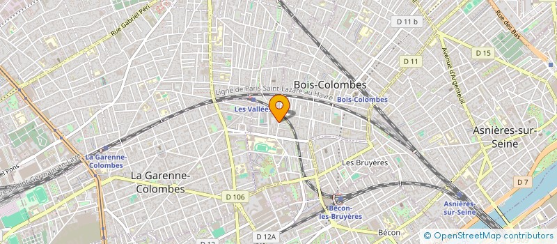 localisation de l'entreprise HLA à BOIS-COLOMBES