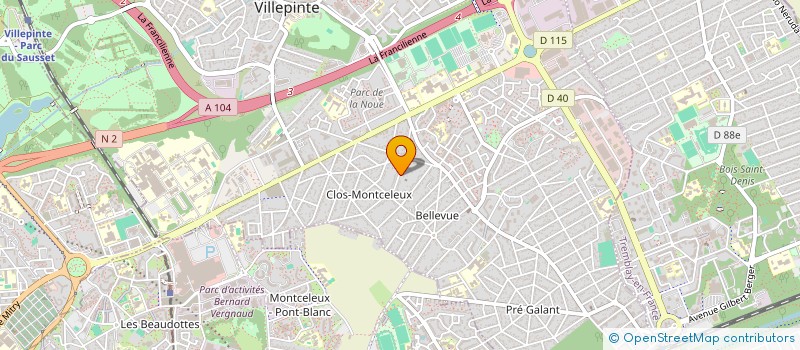 localisation de l'entreprise HLA BATIMENT à VILLEPINTE