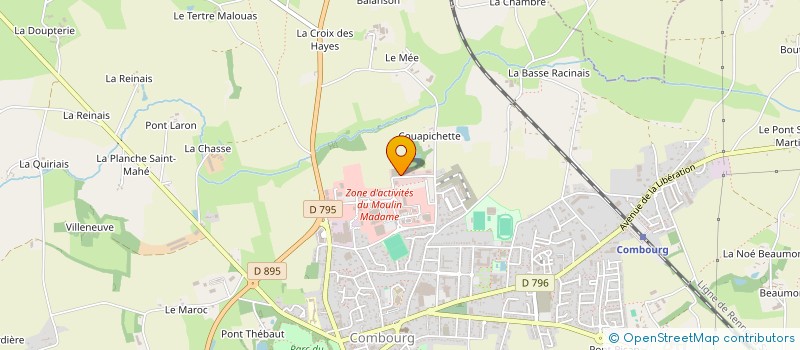 localisation de l'entreprise HLA VITRAGE  COMBOURG
