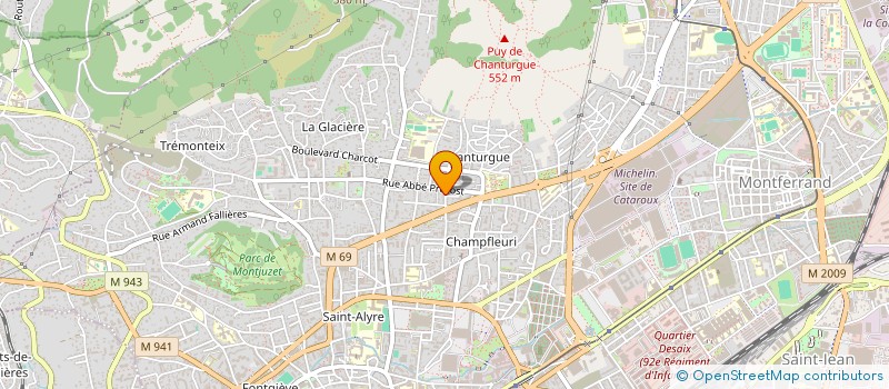 localisation de l'entreprise HLAQL-SCITERNE  CLERMONT-FERRAND