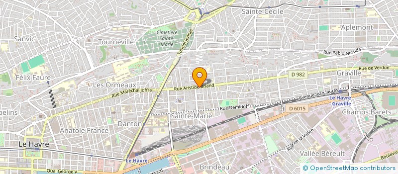 localisation de l'entreprise HLB  LE HAVRE