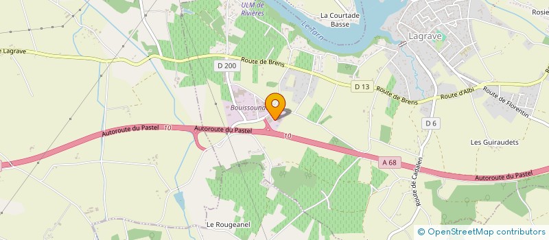 localisation de l'entreprise HLB  LAGRAVE