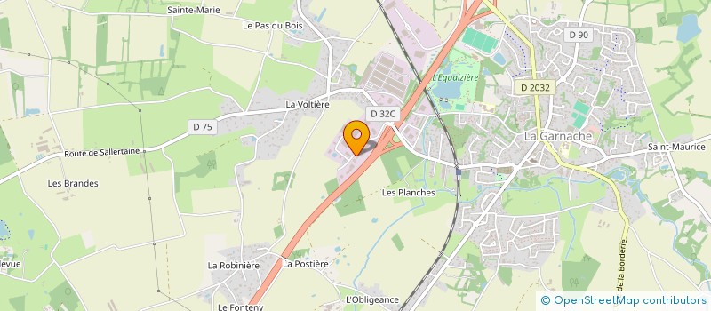 localisation de l'entreprise HLB  LA GARNACHE