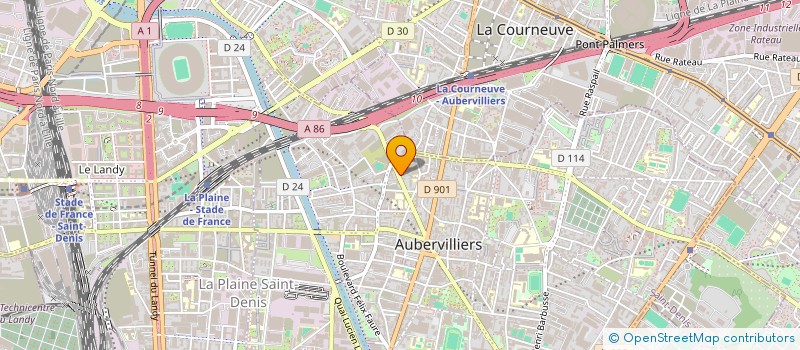 localisation de l'entreprise HLB PIECES AUTO à AUBERVILLIERS