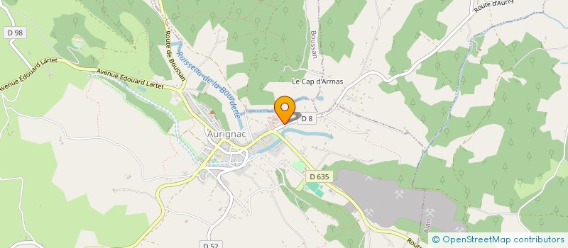 localisation de l'entreprise HLBC  AURIGNAC