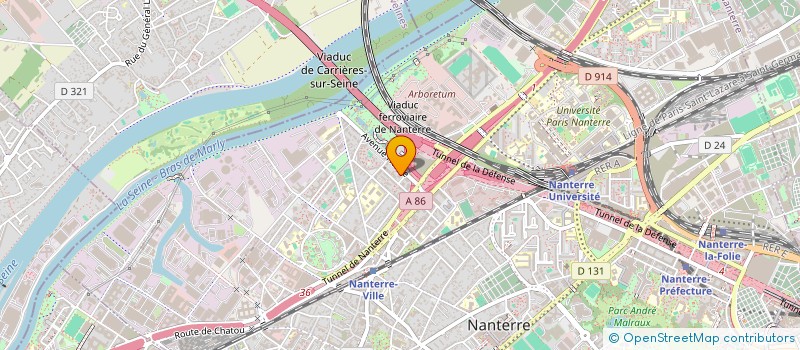 localisation de l'entreprise HLBO TRANSPORT à NANTERRE
