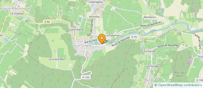 localisation de l'entreprise HLC  LUGNY