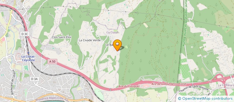 localisation de l'entreprise HLC PAYSAGE  LA CIOTAT