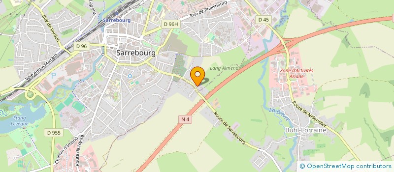 localisation de l'entreprise HLC SERVICES à SARREBOURG