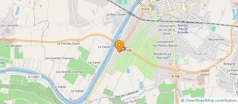 localisation de l'entreprise HLCC  PINEUILH