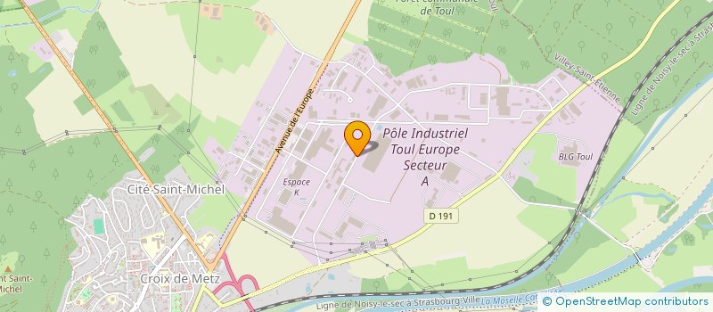 localisation de l'entreprise HLCL  TOUL