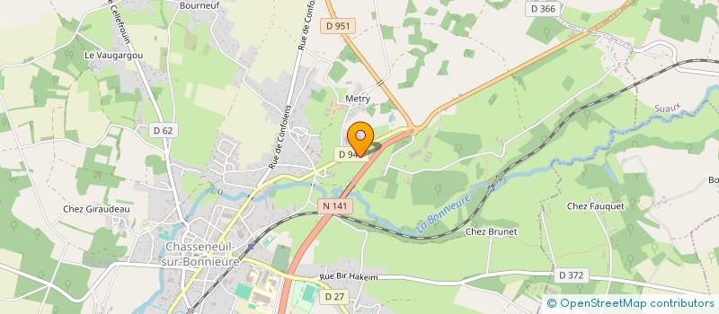 localisation de l'entreprise HLD INDUS  CHASSENEUIL-SUR-BONNIEURE