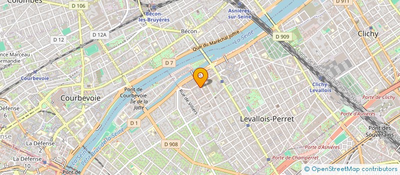 localisation de l'entreprise HLD INVEST  LEVALLOIS-PERRET