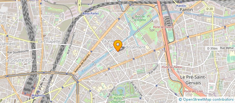 localisation de l'entreprise HLDA à PARIS