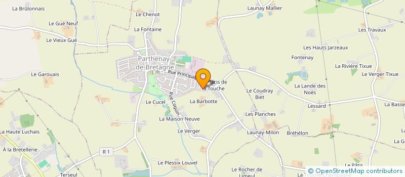 localisation de l'entreprise HLDES  PARTHENAY-DE-BRETAGNE