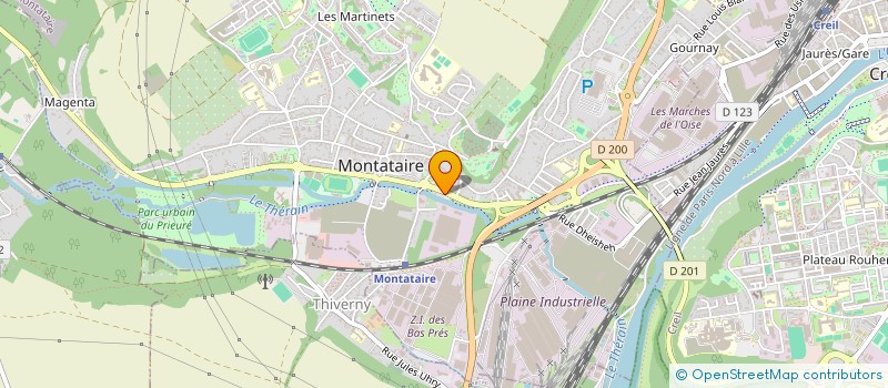 localisation de l'entreprise HLE à MONTATAIRE