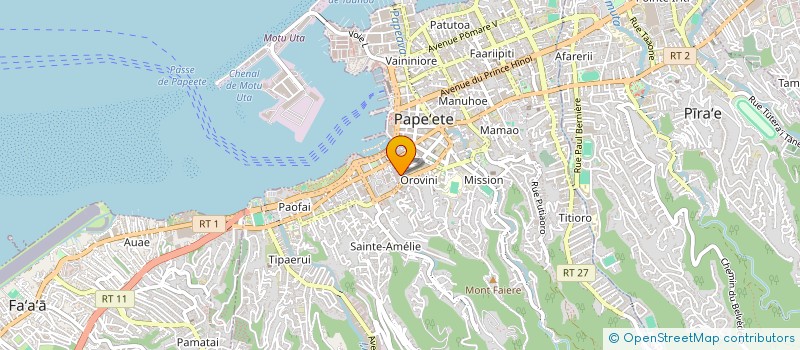 localisation de l'entreprise HLE à PAPEETE