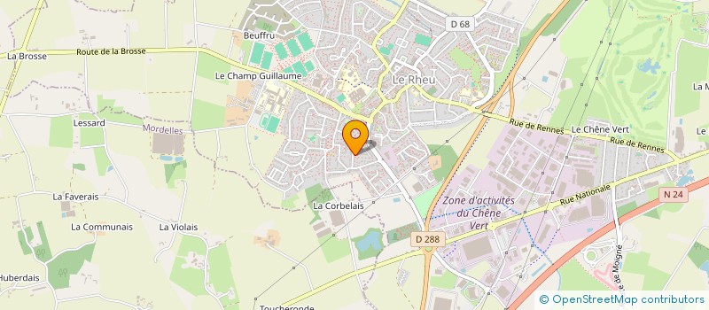 localisation de l'entreprise HLE HOLDING  LE RHEU