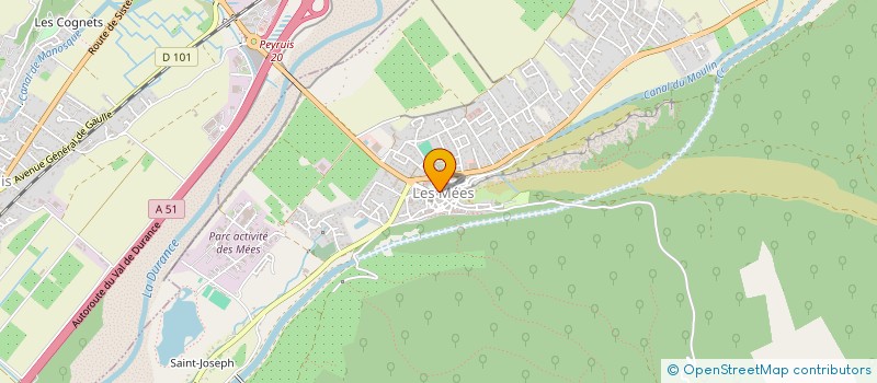 localisation de l'entreprise HLE PACA  VILLENEUVE