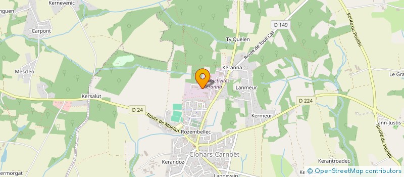 localisation de l'entreprise HLES  CLOHARS-CARNOET