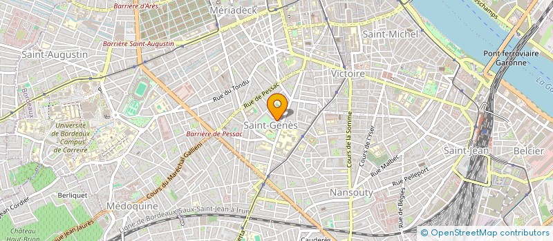 localisation de l'entreprise HLF IMMO SGG  BORDEAUX