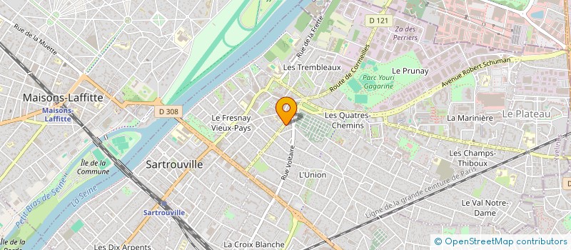 localisation de l'entreprise HLH  SARTROUVILLE