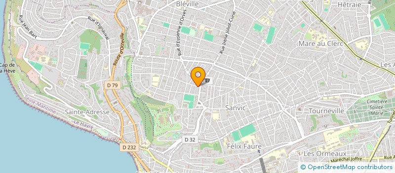 localisation de l'entreprise HLH - HABITER LE HAVRE  LE HAVRE