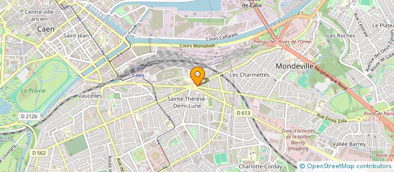 localisation de l'entreprise HLH PIZZA à CAEN