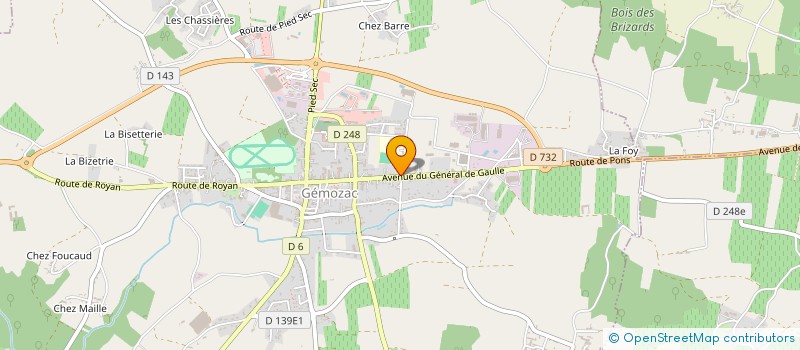 localisation de l'entreprise HLI  GEMOZAC