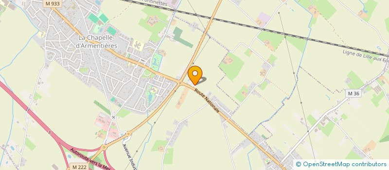 localisation de l'entreprise HLK INVEST  LA CHAPELLE-D'ARMENTIERES