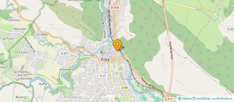 localisation de l'entreprise HLL FOIX à FOIX