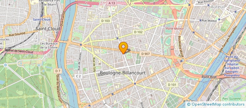 localisation de l'entreprise HLL PARIS ILE DE FRANCE à BOULOGNE-BILLANCOURT
