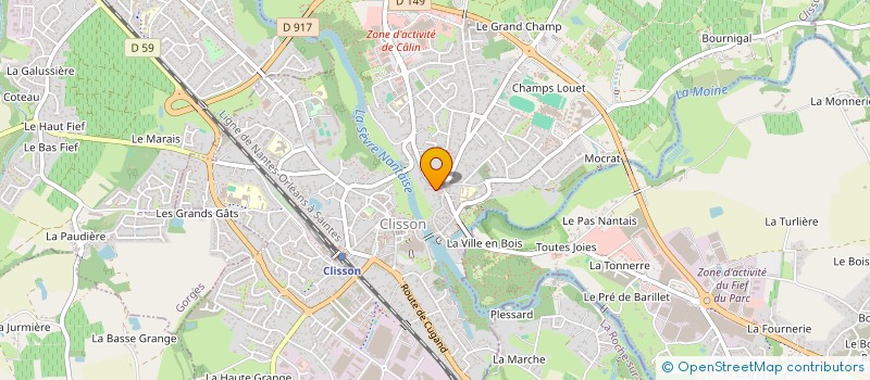 localisation de l'entreprise HÅLLBAR à CLISSON
