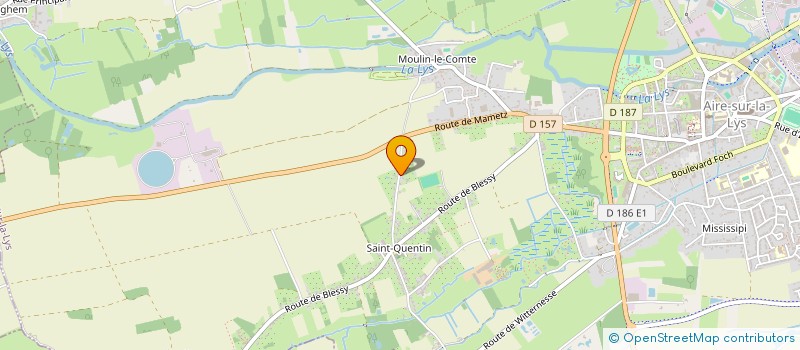 localisation de l'entreprise HLLC IMMO  AIRE-SUR-LA-LYS