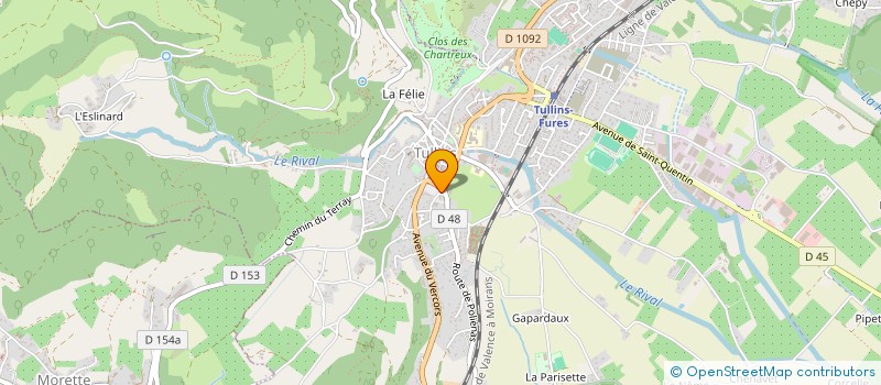 localisation de l'entreprise HLM PARTICIPATIONS  TULLINS