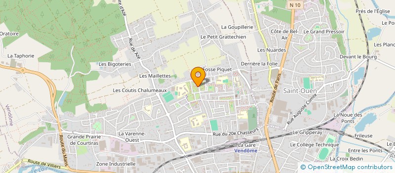 localisation de l'entreprise HLMETAL à VENDOME