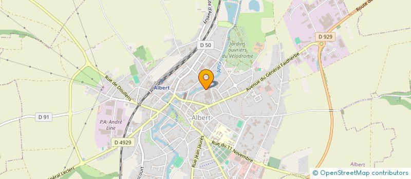 localisation de l'entreprise HLMO VENTES à ALBERT