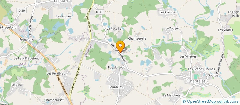 localisation de l'entreprise HLN à CHAPTELAT