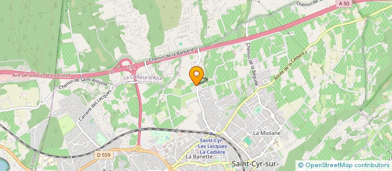 localisation de l'entreprise HLP à SAINT-CYR-SUR-MER