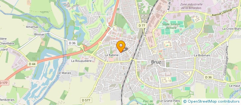 localisation de l'entreprise HLP à BRUZ