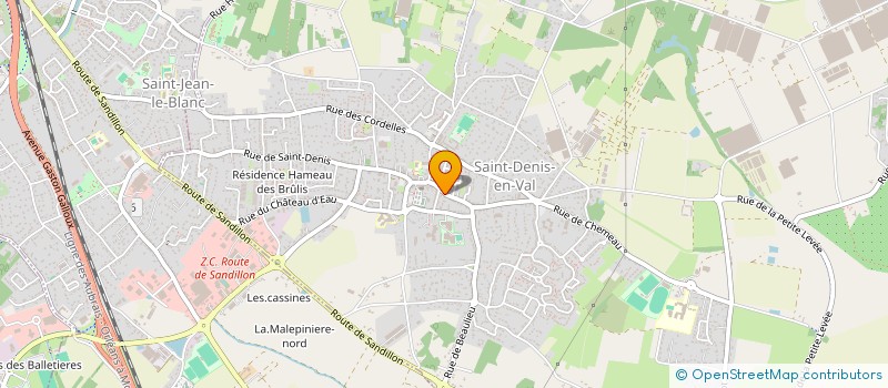localisation de l'entreprise HLP SAINT DENIS EN VAL à SAINT-DENIS-EN-VAL