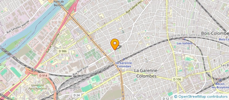 localisation de l'entreprise HLP TECHNOLOGIE à COLOMBES