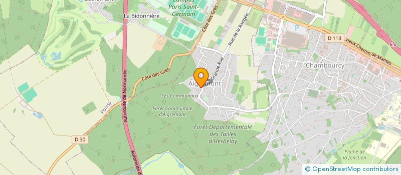 localisation de l'entreprise HLR IMMOBILIER  AIGREMONT