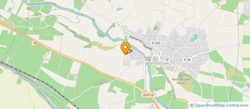 localisation de l'entreprise HLS  PENNAUTIER