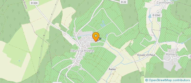 localisation de l'entreprise HLSAA  FLEURY-LA-RIVIERE