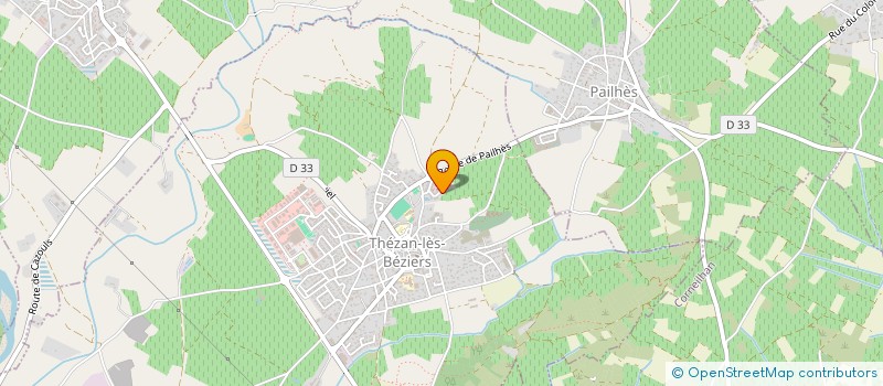 localisation de l'entreprise HLT  THEZAN-LES-BEZIERS