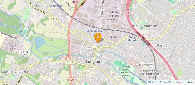 localisation de l'entreprise HLT FOOD à LONGJUMEAU