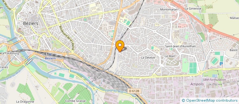 localisation de l'entreprise HLUDE  BEZIERS