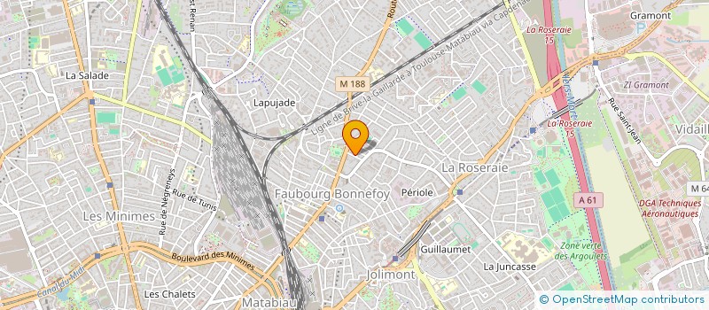 localisation de l'entreprise HLV-CHARPENTE  TOULOUSE